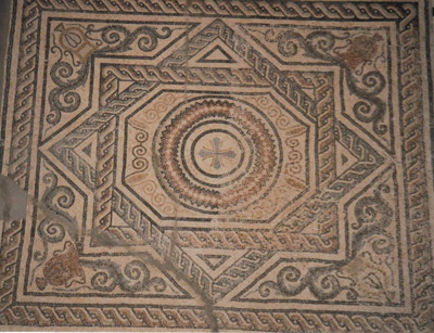 Estrella (8 , 2) - Mosaico de Caesaraugusta (s. I). Museo Provincial de Zaragoza