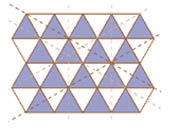 Ajedrezado de triángulos equiláteros