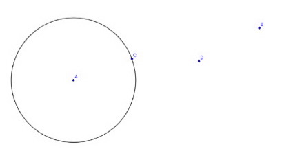 Circunferencia y puntos