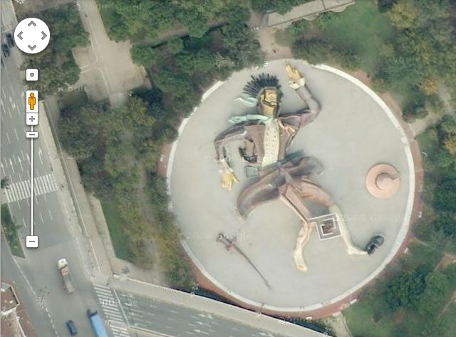 Parque Gulliver, Jardín del Turia, Valencia (Google Earth)