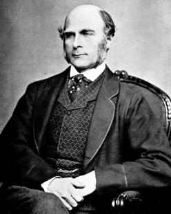 Fotografía del científico Francis Galton, hacia 1850